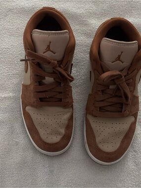 Nike Brown and Beige Low-Top Sneakers